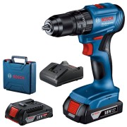 Wiertarko-wkrętarka udarowa akumulatorowa Bosch GSB 185-LI 06019K3100 2x2.0Ah