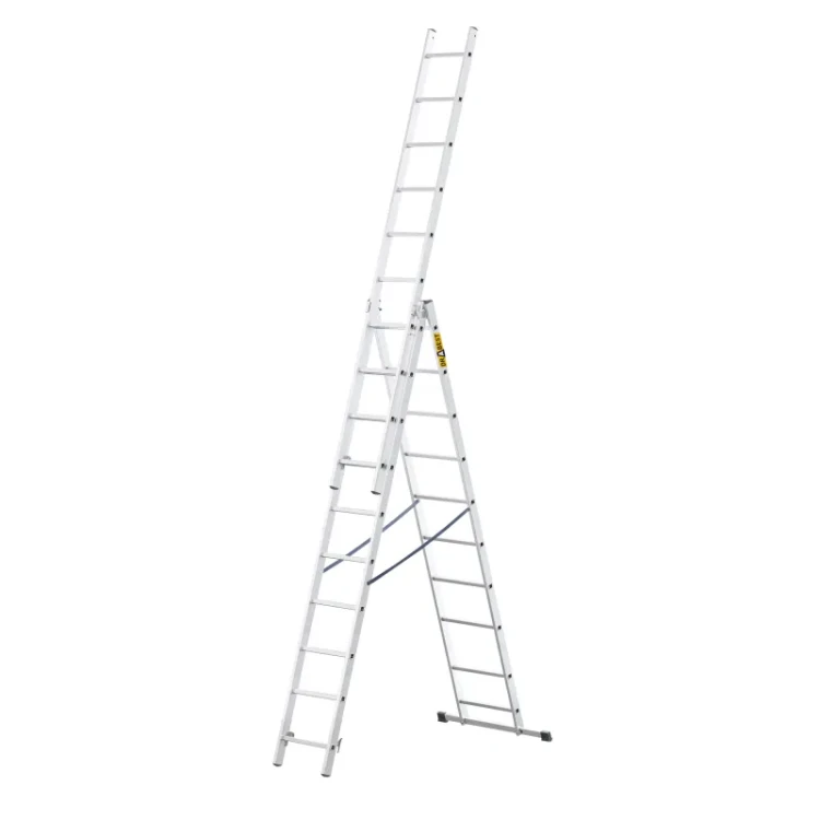 Dwustronna drabina aluminiowa rozstawna wolnostojąca Drabest HOME 3x10 30 szczebli