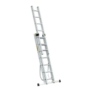 Drabina aluminiowa przystawna 3-sekcyjna Drabest PRO 3x7 o wysokości roboczej do 5,05 m