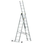 Drabina aluminiowa przystawna 3-sekcyjna Drabest PRO 3x9 o wysokości roboczej do 5,83 m