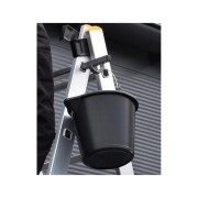 Szeroki stabilizator bazowy 97,4 cm z antypoślizgowymi stopkami oraz pasy zabezpieczające drabinę 3x10 PRO