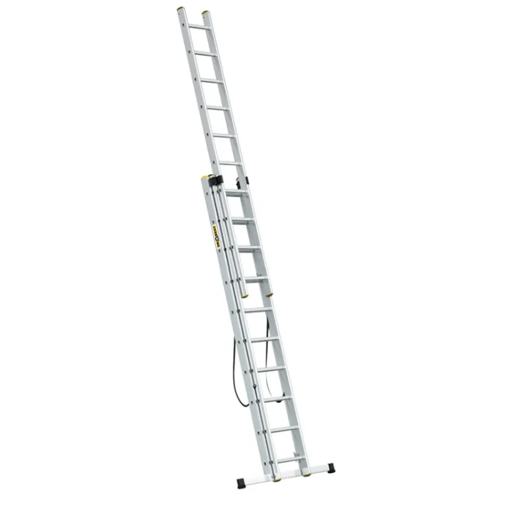 Drabina aluminiowa przystawna 3-sekcyjna Drabest PRO 3x10 o wysokości roboczej do 6,31 m