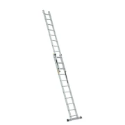 Drabina aluminiowa dwuelementowa rozstawna DRABEST PRO 2x11 do prac budowlanych