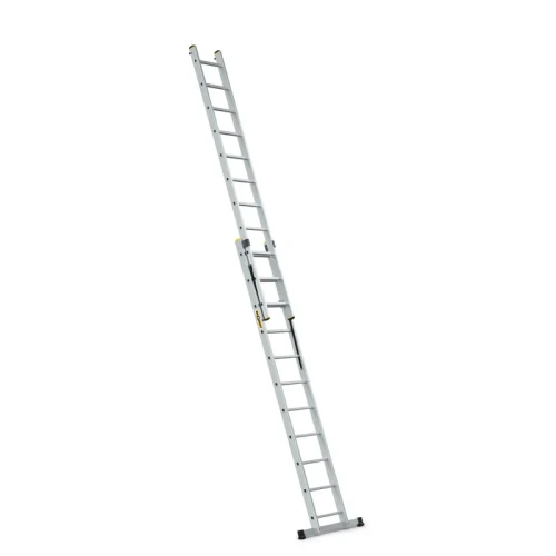 Drabina aluminiowa dwuelementowa rozstawna DRABEST PRO 2x11 do prac budowlanych