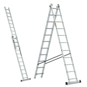 Drabina aluminiowa 2-elementowa DRABEST PRO 2x11 szczebli wys robocza 5,78m
