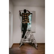 Antypoślizgowe ryflowane stopnie aluminiowe o szerokości 8 cm Drabest DR-AL-DD6-HOME-CZ