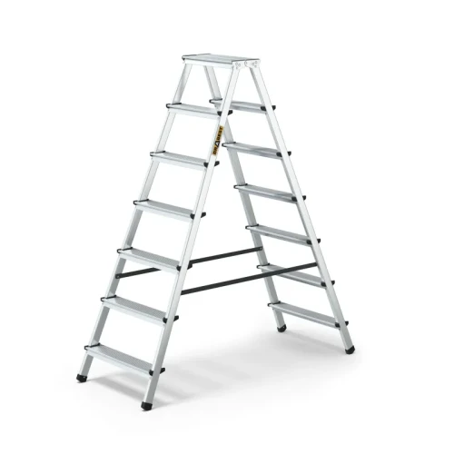 Drabina aluminiowa dwustronna 7-stopniowa domowa Drabest DR-AL-DD7-HOME-CZ