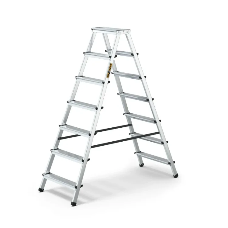 Drabina aluminiowa dwustronna 7-stopniowa domowa Drabest DR-AL-DD7-HOME-CZ