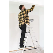 Antypoślizgowe ryflowane stopnie aluminiowe o szerokości 8 cm Drabest DR-AL-DD8-HOME-CZ