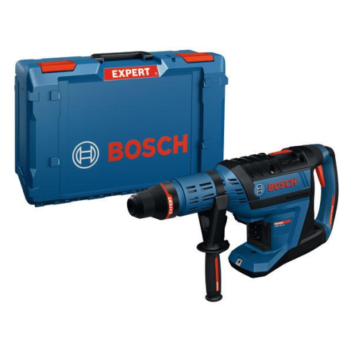 Akumulatorowy młot udarowo-obrotowy Bosch EXPERT EXBH18V-45 obok walizki XL-BOXX