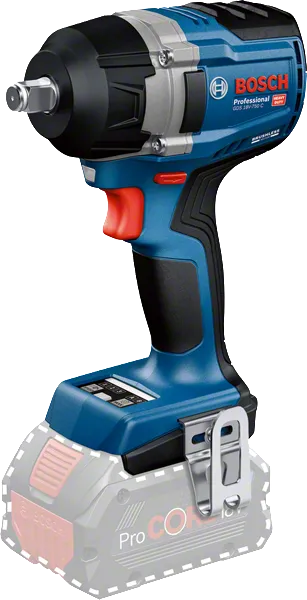 Akumulatorowy klucz udarowy Bosch Professional GDS 18V-750 C 06019L9000 widok z boku