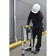 Kompaktowa drabina teleskopowa 8,3 kg DRABEST HOME o zasięgu roboczym do 4,30 m
