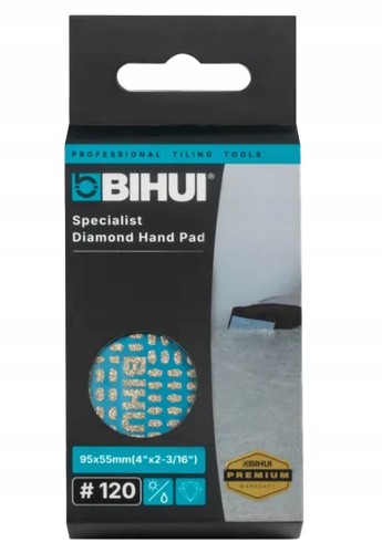 BIHUI Gąbka diamentowa do szlifowania, ergonomiczna, P120 DMP120