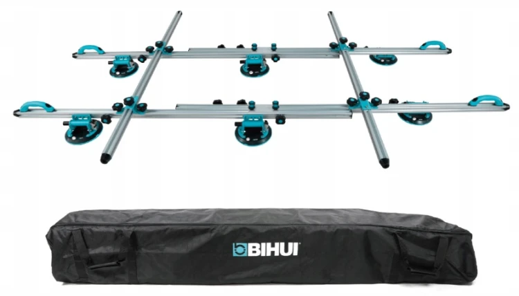 BIHUI System transportowy do płytek z 6 przyssawkami, długość 320 cm LFCSV6