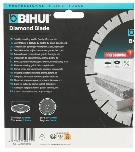 BIHUI Tarcza diamentowa B-ACTION, do maszyny automatycznej 130 mm DCBS130
