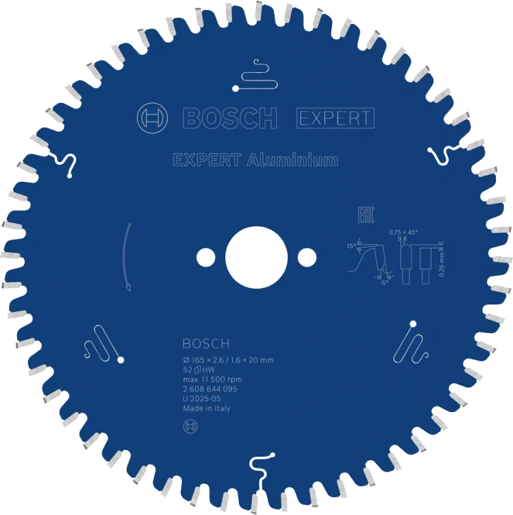 Tarcza pilarska Bosch Expert for Aluminium 160 x 20 mm 52 zęby 2608644095