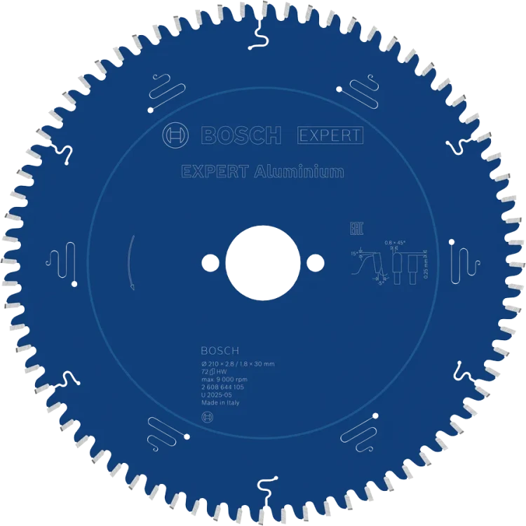 Tarcza pilarska Bosch Expert for Aluminium 210 x 30 mm 72 zęby 2608644105