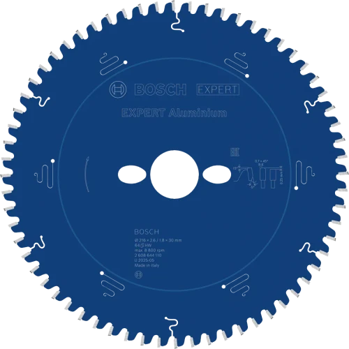 Tarcza pilarska do ukośnic Bosch Expert for Aluminium 216 x 30 mm 80 zębów 2608644110