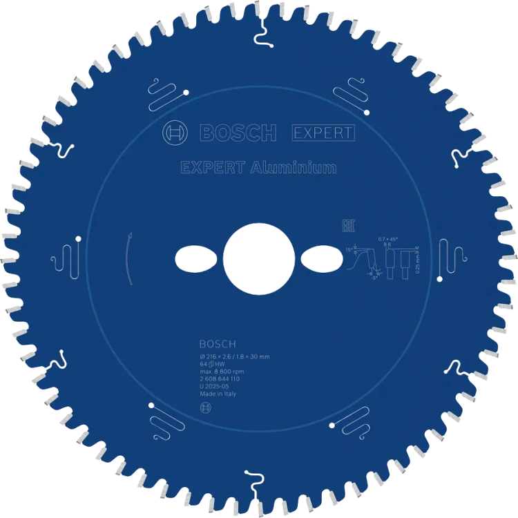 Tarcza pilarska do ukośnic Bosch Expert for Aluminium 216 x 30 mm 80 zębów 2608644110