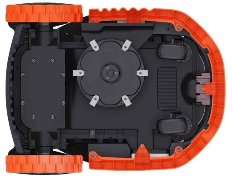Podwozie robota koszącego Segway Navimow X315E tarcza z 6 nożami mulczującymi