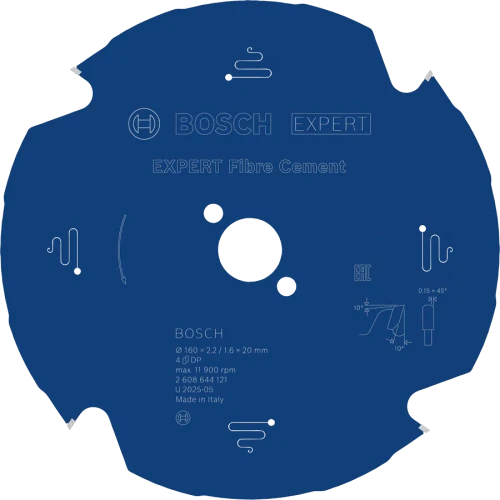 Tarcza pilarska BOSCH EXPERT Fibre Cement 160x20 mm 2608644121 do płyt włóknocementowych