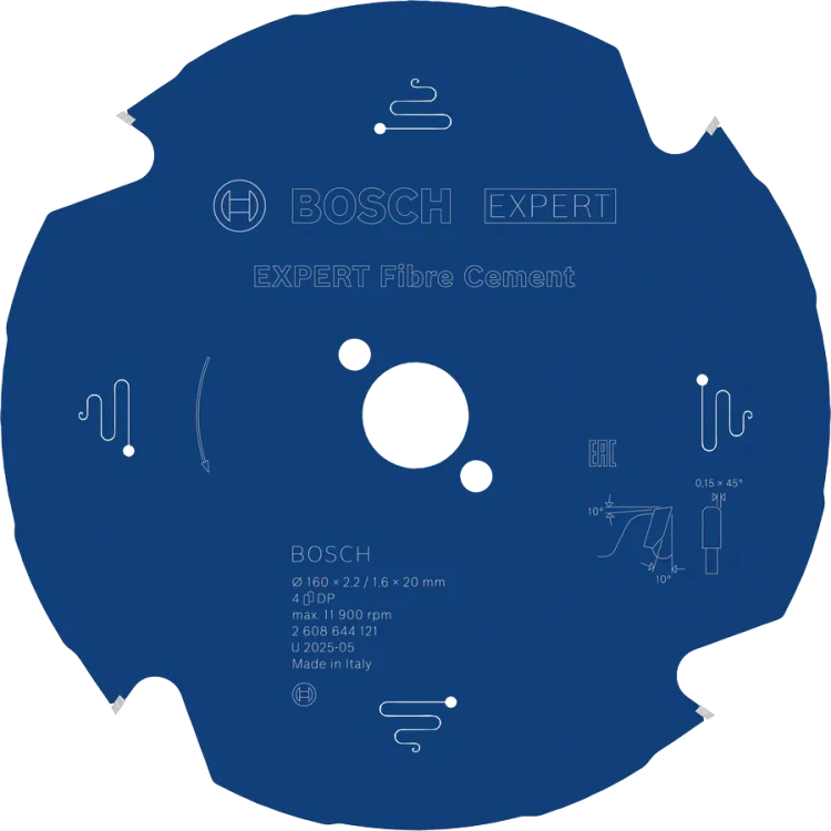 Tarcza pilarska BOSCH EXPERT Fibre Cement 160x20 mm 2608644121 do płyt włóknocementowych