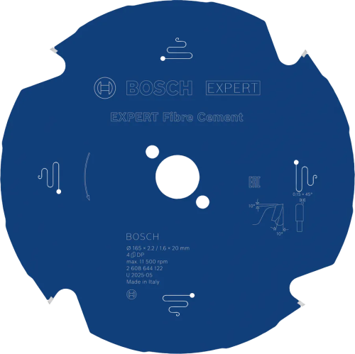 Tarcza pilarska BOSCH EXPERT Fibre Cement 165x20 mm 2608644122 do płyt włóknocementowych