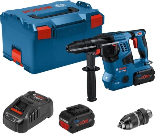 Zestaw Bosch GBH 18V-28 CF w walizce L-BOXX z 2 akumulatorami ProCORE18V 8.0Ah i ładowarką