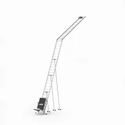Winda dekarska DRABEST Smart Lift 125 kg 6,5 m z wózkiem do paneli fotowoltaicznych