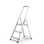 Drabina aluminiowa domowa 3-stopniowa DRABEST HOME 125 kg wysokość robocza 2,54 m