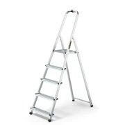 Drabina aluminiowa domowa 5-stopniowa DRABEST HOME 125 kg wysokość robocza 2,97 m