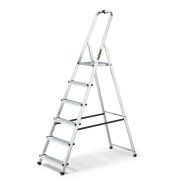 Drabina aluminiowa domowa 6-stopniowa DRABEST HOME 125 kg wysokość robocza 3,19 m
