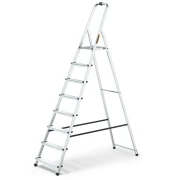 Drabina aluminiowa domowa 8-stopniowa DRABEST HOME 125 kg wysokość robocza 3,62 m