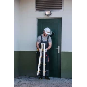 Złożona 5-stopniowa drabina aluminiowa Drabest PRO z profilowanymi stopkami