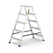 Aluminiowa drabina dwustronna 5 stopni 150 kg Drabest PRO