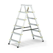 Aluminiowa drabina dwustronna 6 stopni 150 kg Drabest PRO