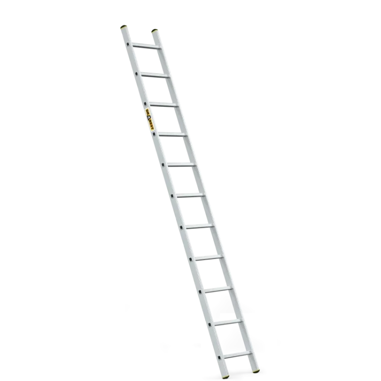Aluminiowa drabina przystawna 11 szczebli Drabest PRO 150 kg