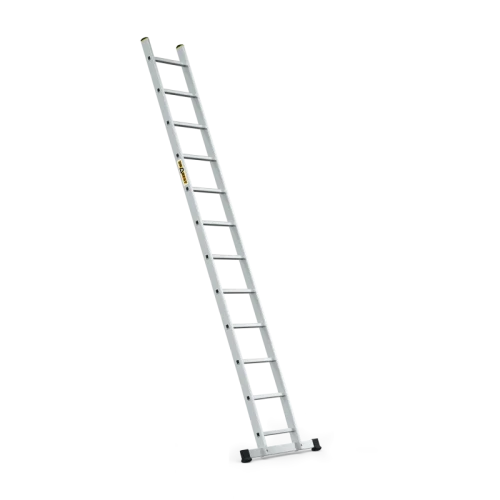 Aluminiowa drabina przystawna 12 szczebli ze stabilizatorem Drabest PRO 150 kg