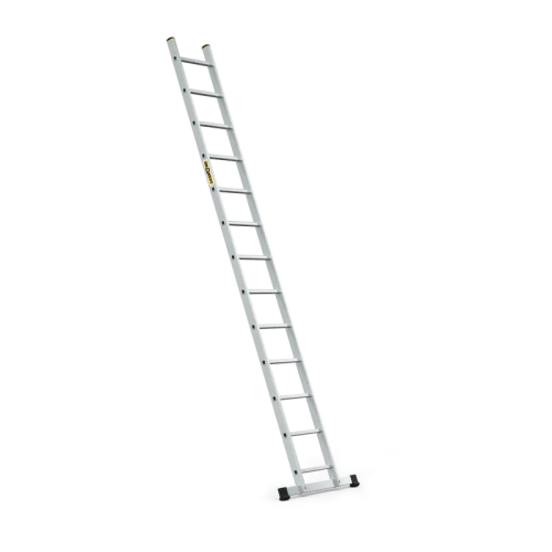 Aluminiowa drabina przystawna 13 szczebli ze stabilizatorem Drabest PRO 150 kg