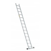 Aluminiowa drabina przystawna 14 szczebli ze stabilizatorem Drabest PRO 150 kg