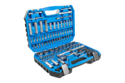 Hogert Technik HT1R440 – zestaw narzędzi nasadowych 144 elementy w walizce