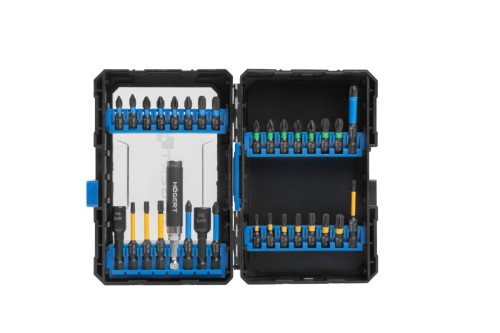 Zestaw bitów udarowych Hogert Technik HT1S802, 32 elementy ze stali S2