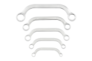 Hogert Technik HT1W599 – zestaw 5 kluczy oczkowych typu C 8–22 mm ze stali CrV