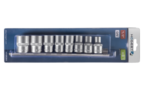 Zestaw nasadek HT4R084 10–24 mm na szynie do przechowywania