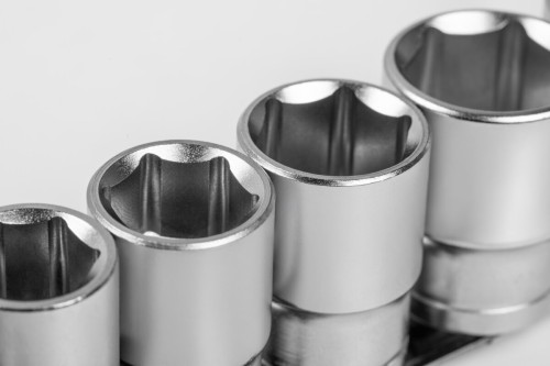 Nasadki sześciokątne Hogert w rozmiarach 10–24 mm do klucza z mocowaniem 1/2 cala
