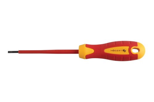 Wkrętak płaski izolowany Hogert Technik HT1S904 4x100 mm VDE 1000 V ze stali S2