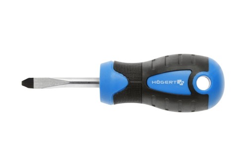 Wkrętak płaski SL 6,5 x 38 mm Hogert Technik HT1S010 ze stali S2 z magnetycznym grotem