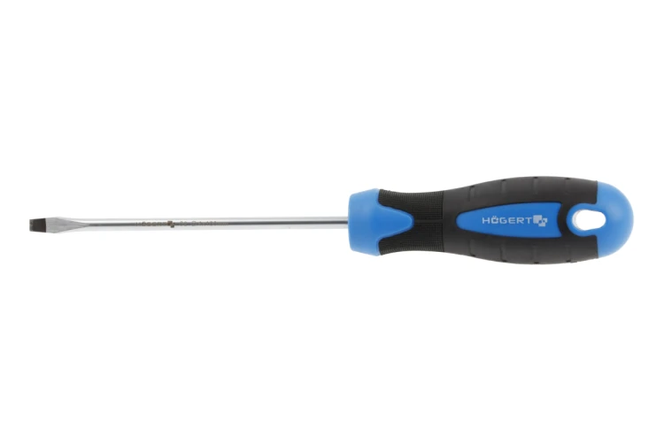 Wkrętak płaski Hogert Technik HT1S004 4x100 mm ze stali S2 z magnetycznym grotem