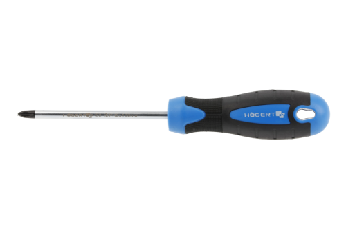 Wkrętak krzyżowy PH2 200 mm Hogert Technik HT1S032 ze stali S2 z magnetycznym grotem