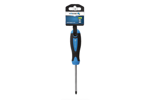 Śrubokręt Phillips Hogert HT1S032 PH2 z ergonomiczną dwukomponentową rękojeścią antypoślizgową
